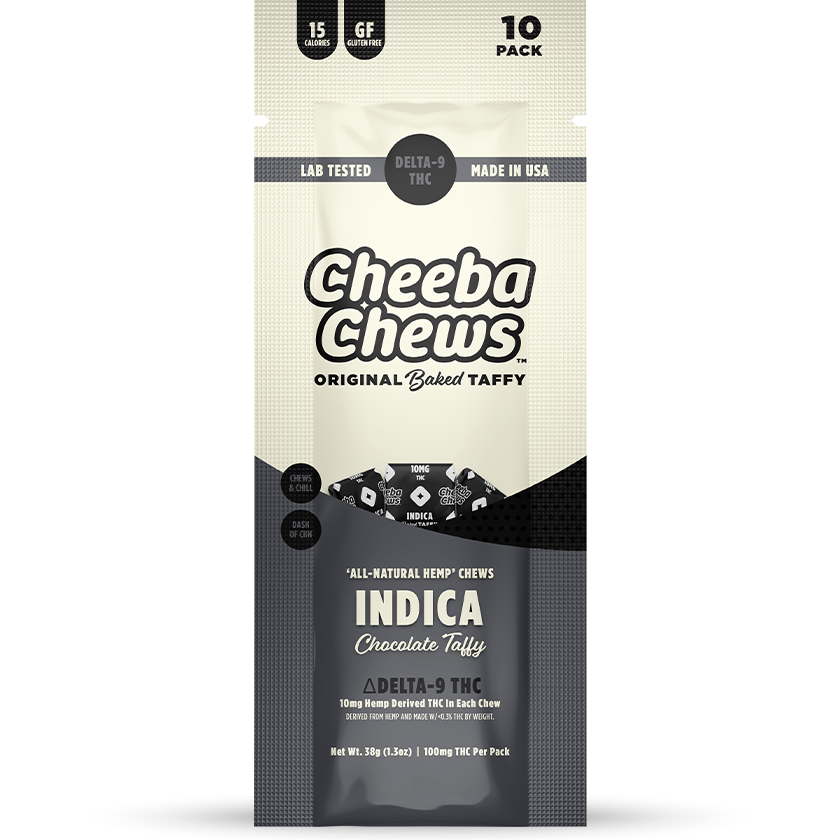 Cheeba Chews - Indica (100mg per bag) (20 bags per case)