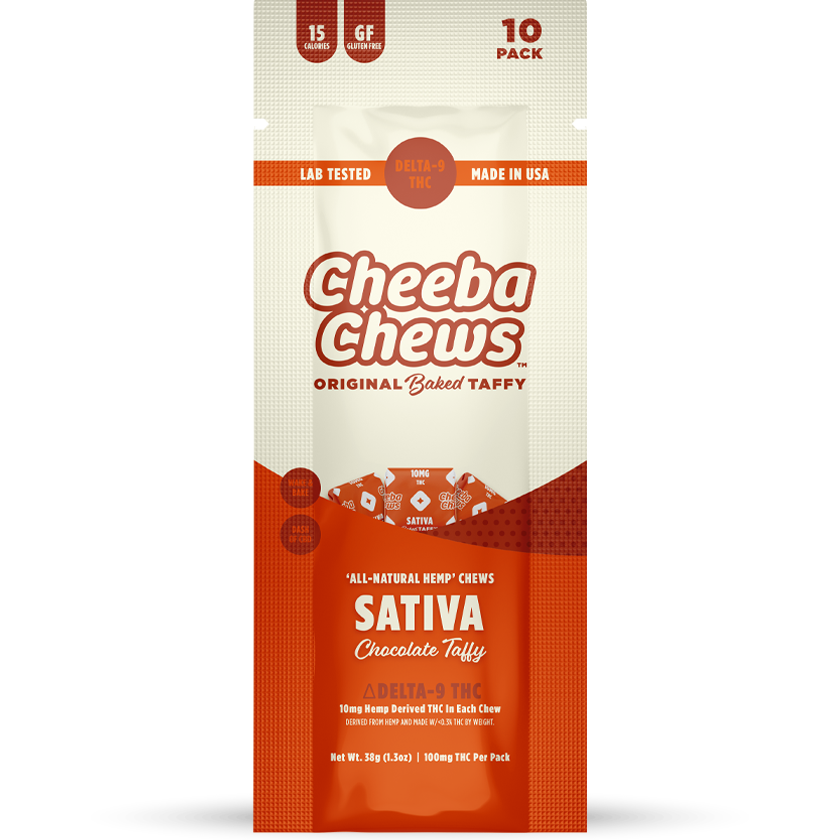 Cheeba Chews - Sativa (100mg per bag) (20 bags per case)