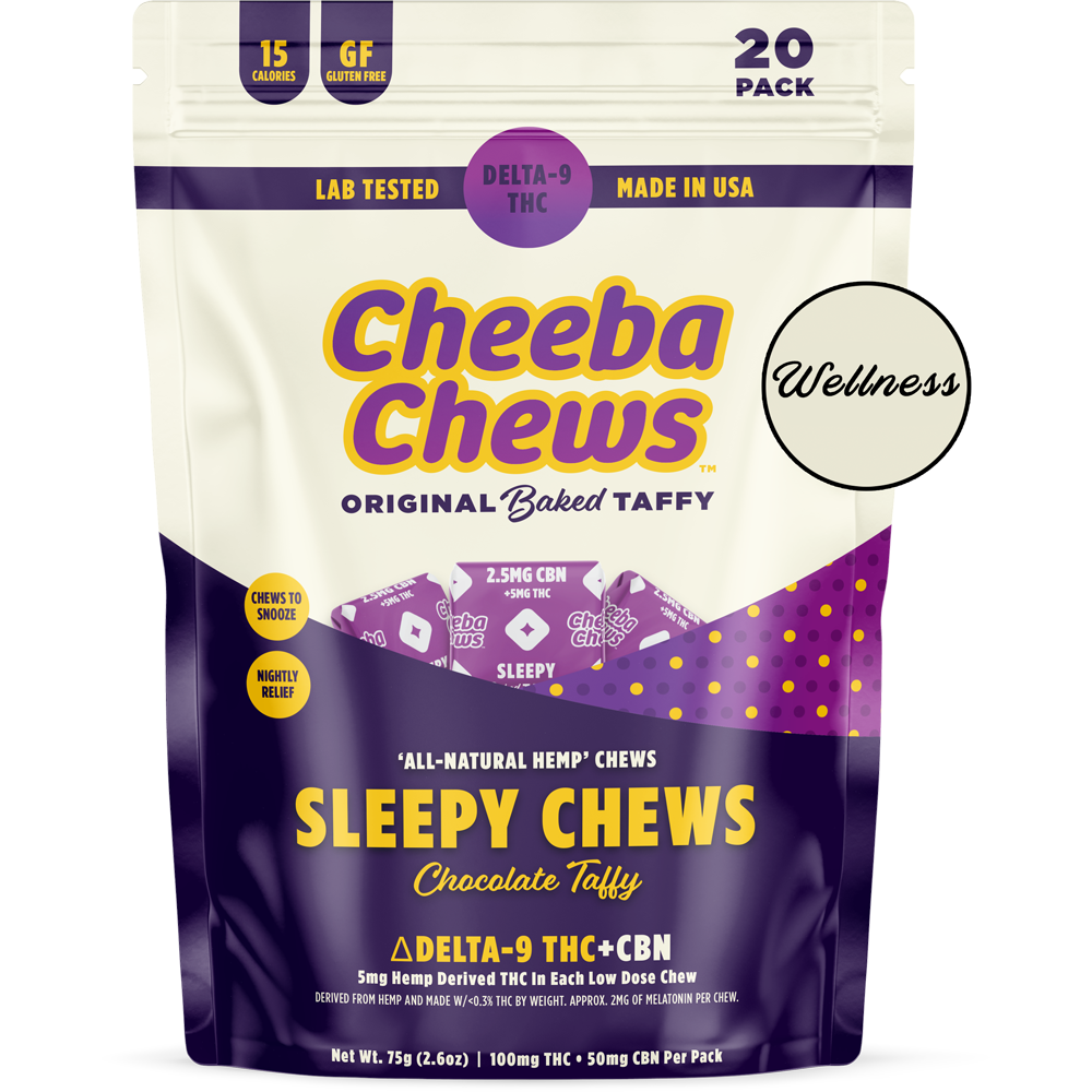Cheeba Chews - Sleepy (100mg per bag) (10 bags per case)