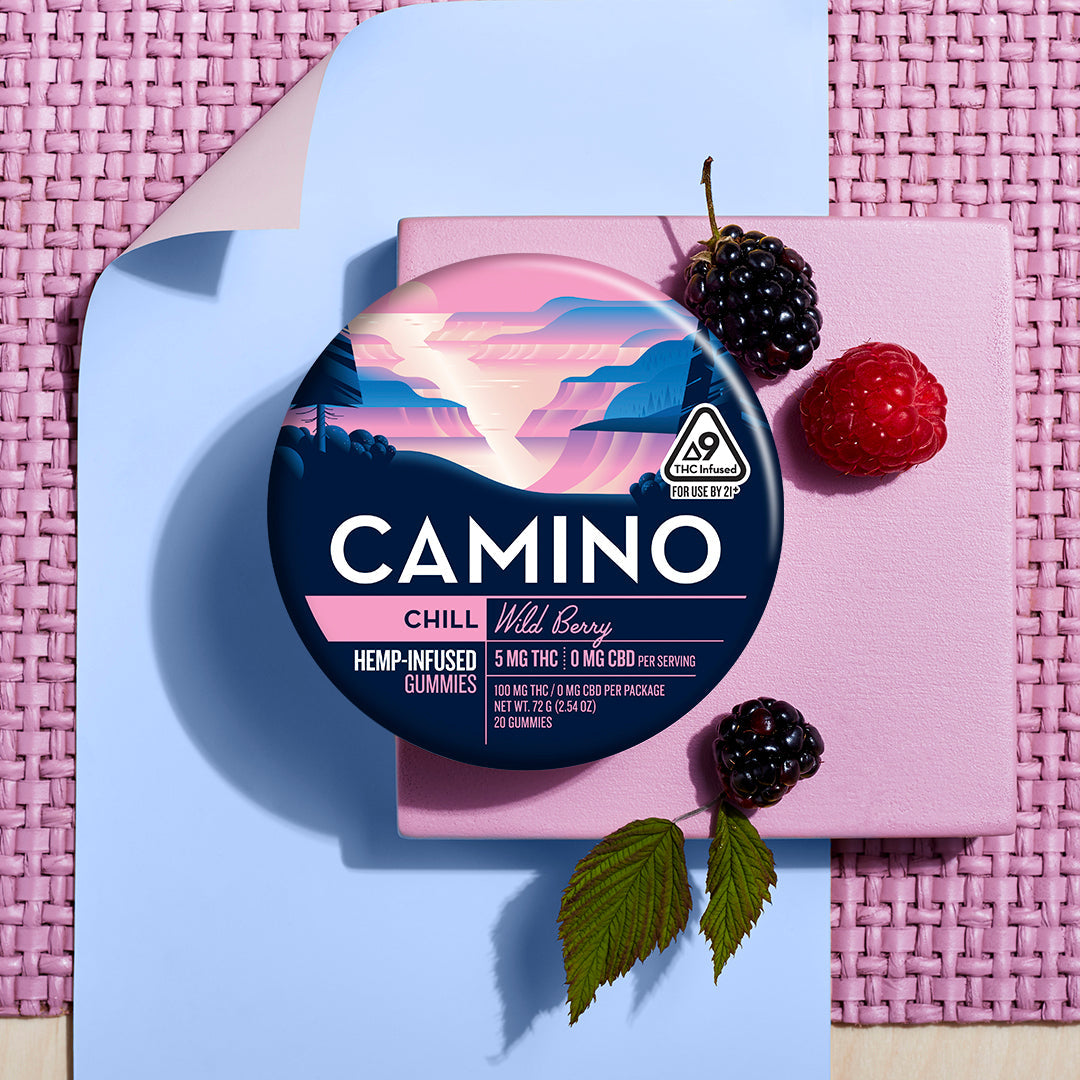 Camino Wild Berry - Chill - 5mg THC Gummies (100mg) (12 Tins Per Case)