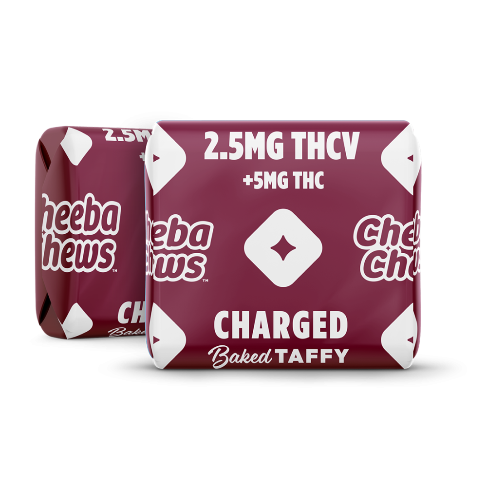 Cheeba Chews - THCV Charged (100mg per bag) (10 bags per case)