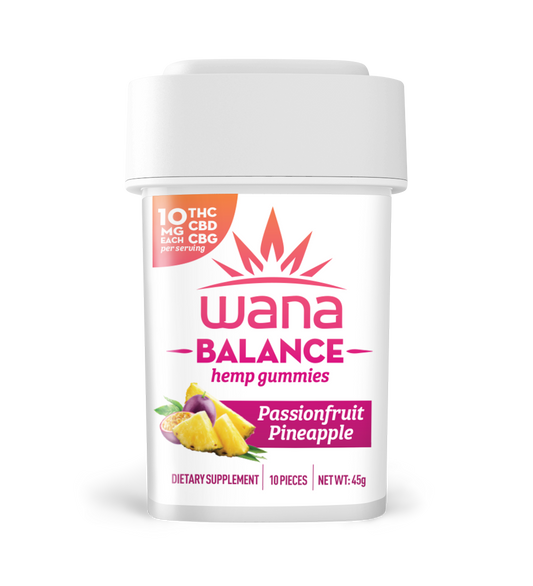 Wana Balance: Passionfruit Pineapple (100mg TTL) (10 units per case)