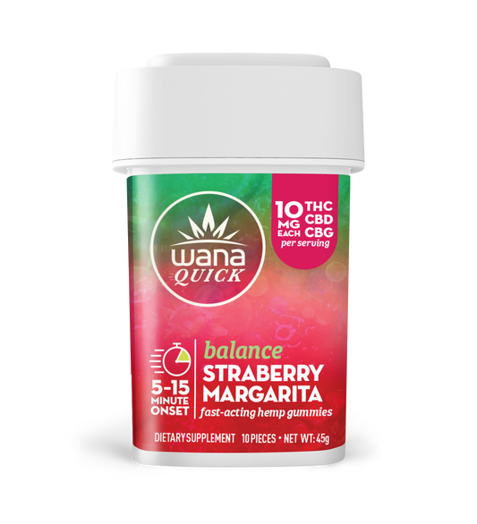 Wana Quick: Balance: Strawberry Margarita (10 units per case)