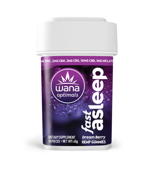 Wana Optimals: Fast Asleep (100mg TTL) (10 units per case)