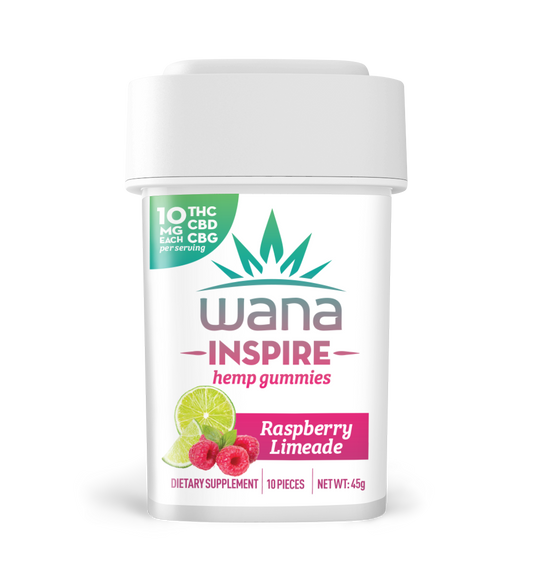 Wana Inspire: Raspberry Limeade (100mg TTL) (10 units per case)