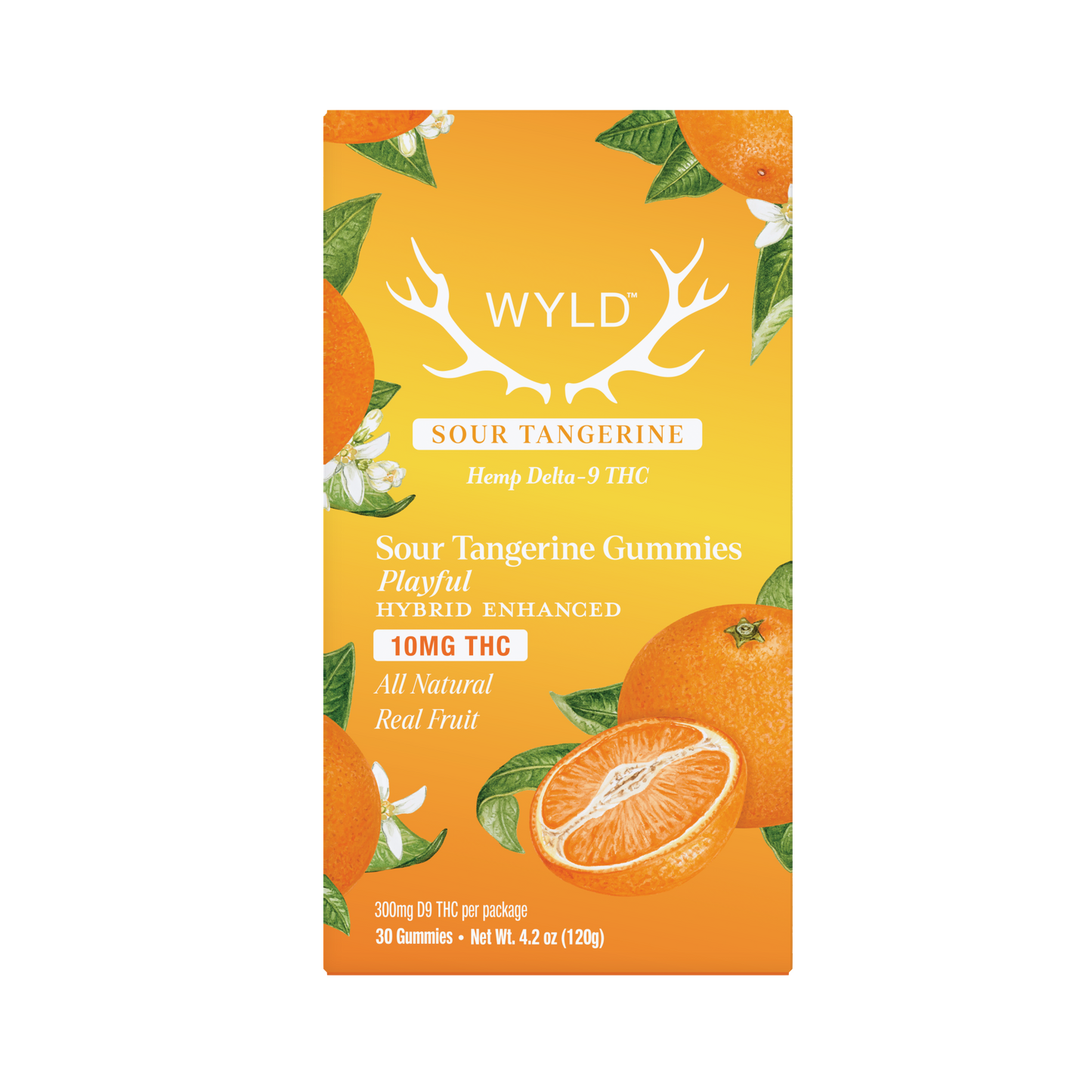Sour Tangerine Hybrid THC - Playful - 10mg THC per piece (300mg) 30ct