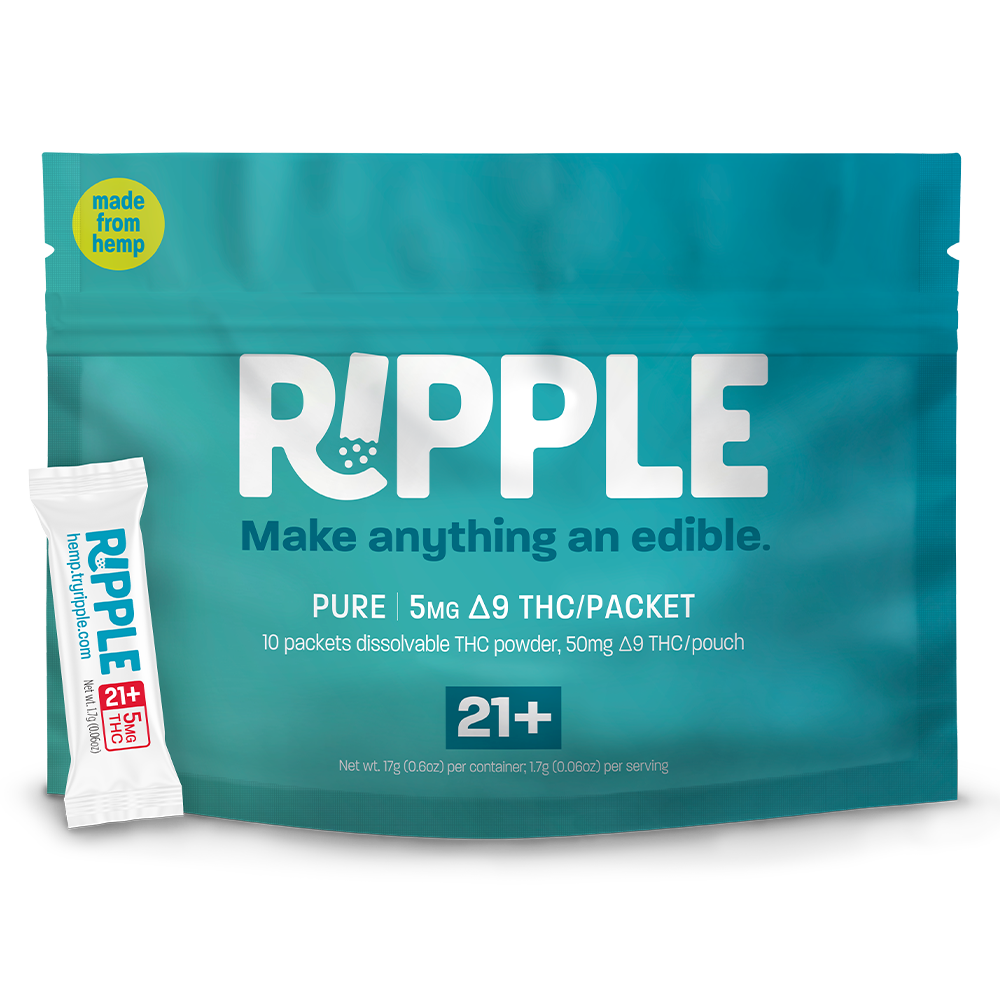 RIPPLE - Pure Dissolvable (50mg per bag) (10 bags per case)