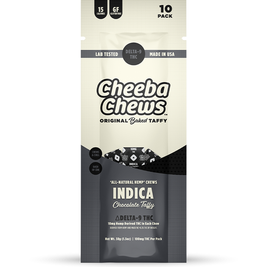 Cheeba Chews - Indica (100mg per bag) (20 bags per case)