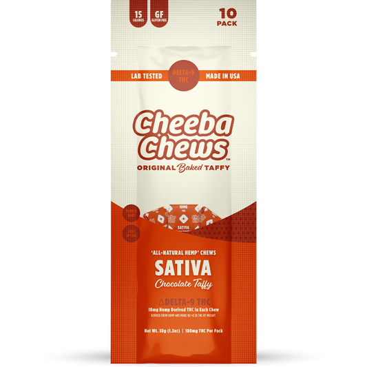 Cheeba Chews - Sativa (100mg per bag) (20 bags per case)