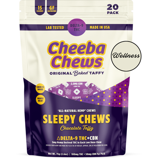 Cheeba Chews - Sleepy (100mg per bag) (10 bags per case)