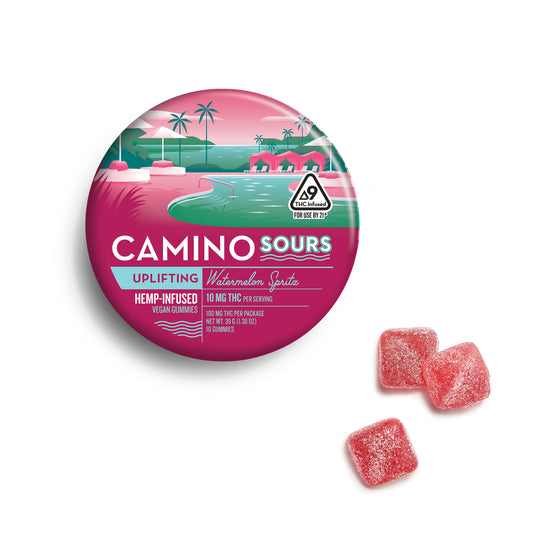 Camino Sours - Watermelon Spritz - Uplifting - 10mg THC Gummies (100mg)