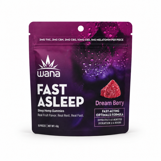 Wana Optimals: Fast Asleep (100mg TTL) (10 units per case)