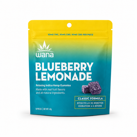 Wana Relax: Blueberry Lemonade (100mg TTL) (10 units per case)