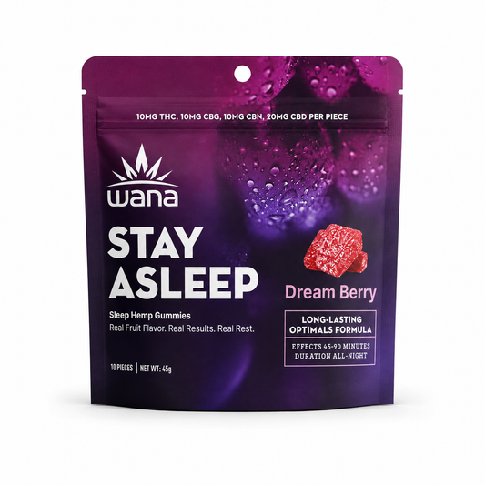 Wana Optimals: Stay Asleep (100mg TTL) (10 units per case)