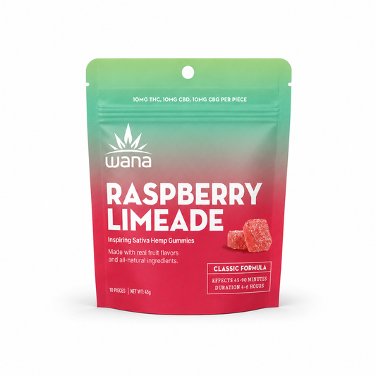 Wana Inspire: Raspberry Limeade (100mg TTL) (10 units per case)