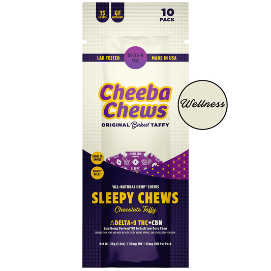 Cheeba Chews - Sleepy (50mg per bag) (10 bags per case)