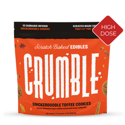 CRUMBLE - Snickerdoodle Toffee Cookies 10 pieces (30mg each, 300mg total) 10 bags per case