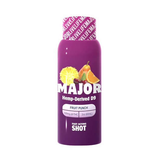 Major Fruit Punch, Fast Acting Shot (100mg per bottle) 12 bottles per case