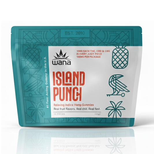 Wana Quick: Relax: Island Punch (100mg TTL) (10 units per case)
