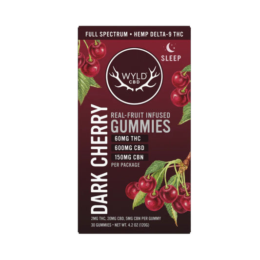 Wyld Well - Dark Cherry 20:4:2 - CBD:CBN:THC - 30 ct