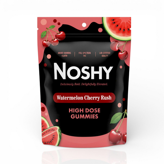 Noshy - Watermelon Cherry Rush -10mg THC - 60ct bag - Single
