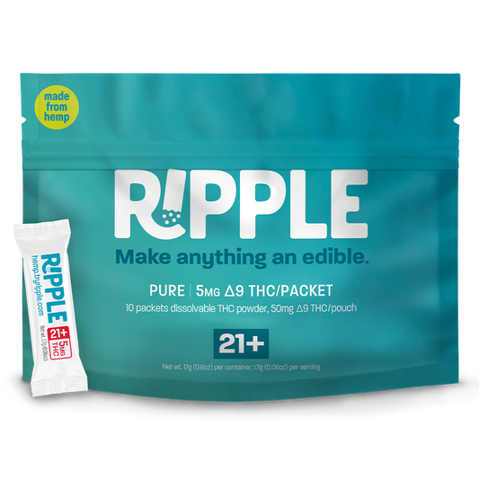 RIPPLE - Pure Dissolvable (50mg per bag) (10 bags per case)