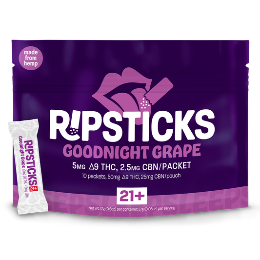 RIPPLE - Goodnight Grape Ripsticks (50mg per bag) (20 bags per case)