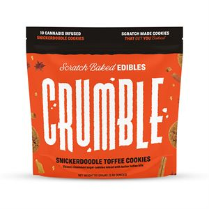 CRUMBLE - Snickerdoodle Toffee Cookies 10 pieces (10mg each,100mg total) 10 bags per case