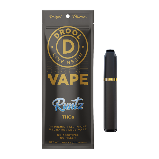 DROOL - THCa Live resin rechargeable vape (2g)- Runtz(Sativa)  (10 units per case)